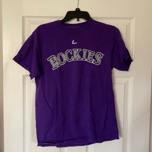 Majestic Rockies MLB T-Shirt #27 Trevor Story